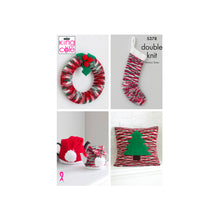 Load image into Gallery viewer, Knitting Pattern: Christmas Decorations in Sparkle Yarn
