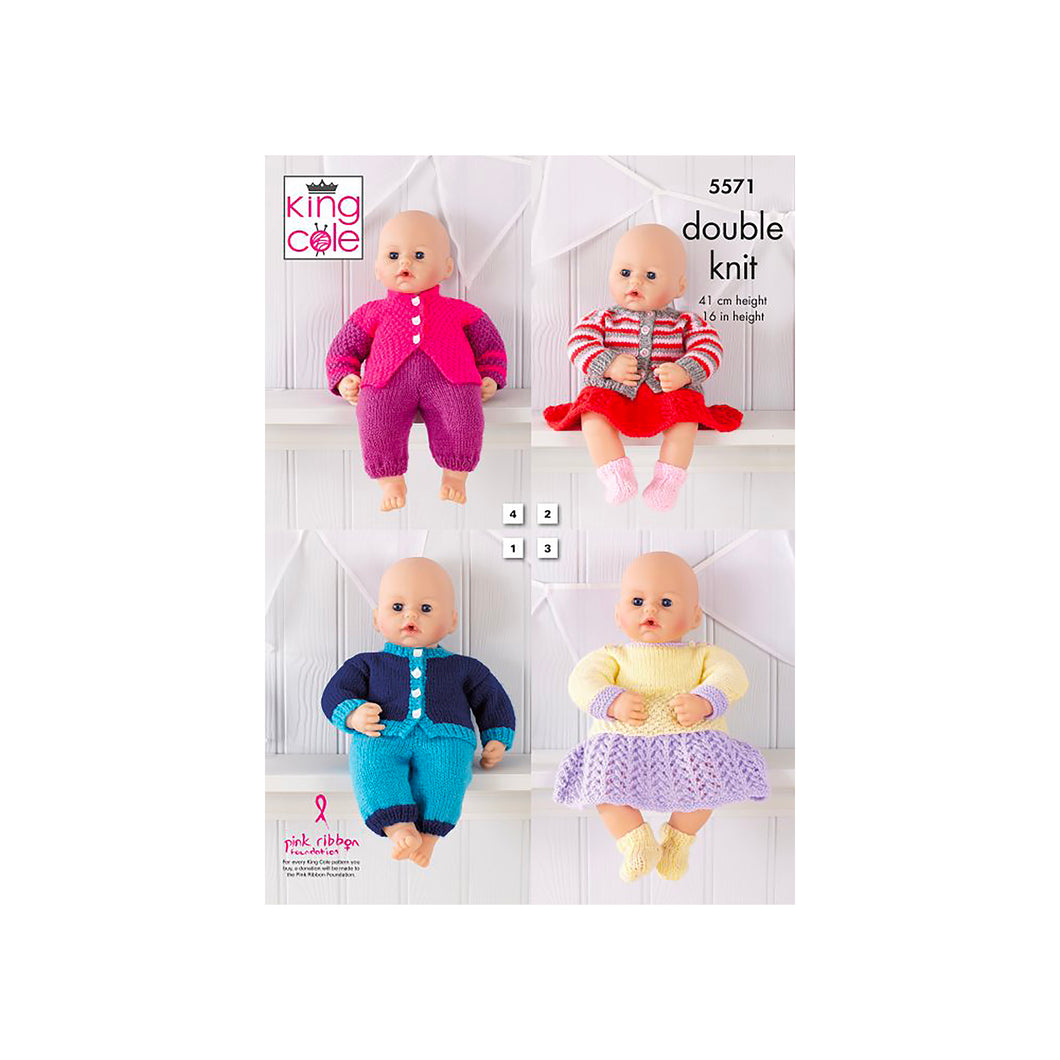 Knitting Pattern: Doll Clothes in DK Yarn