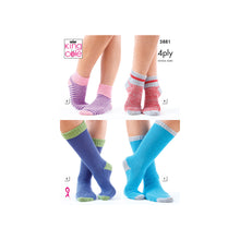 Load image into Gallery viewer, Knitting Pattern: Kids Socks in Cotton Socks 4 Ply Yarn
