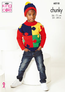 NEW Knitting Pattern: Chunky Puzzle Sweater for Children