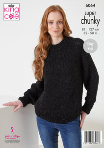 NEW Knitting Pattern: Super Chunky Ladies Sweaters