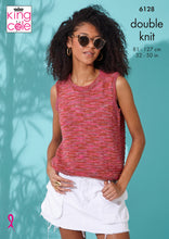 Load image into Gallery viewer, NEW Knitting Pattern: Ladies Summer Tops in Cotton and Linen Blend DK Yarn
