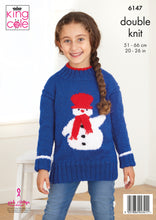 Load image into Gallery viewer, NEW Knitting Pattern: Snowman Sweater for Children
