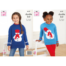 Load image into Gallery viewer, NEW Knitting Pattern: Snowman Sweater for Children

