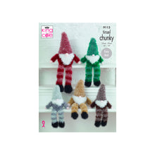 Load image into Gallery viewer, Knitting Pattern: Gnomes in Tinsel Chunky Yarn
