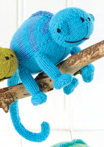NEW Knitting Pattern: Chameleon Knitted Toys in DK Yarn