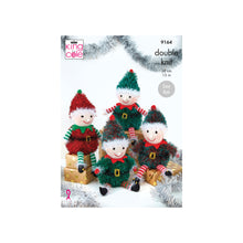 Load image into Gallery viewer, Knitting Pattern: Easy Knit Christmas Elves in Tinsel Chunky and DK Yarn
