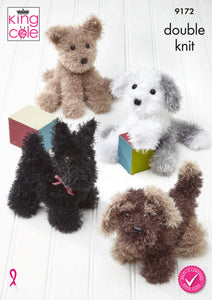 NEW Knitting Pattern: Dogs in Faux Fur Yarn