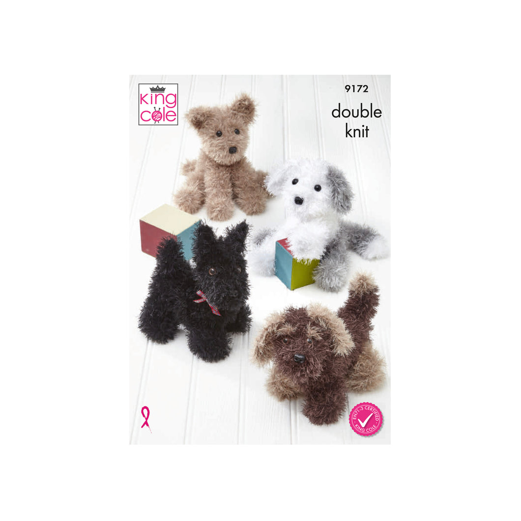 NEW Knitting Pattern: Dogs in Faux Fur Yarn