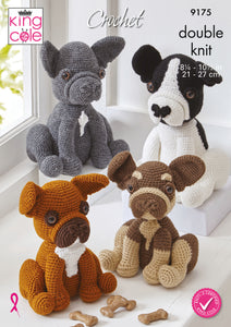 NEW Crochet Pattern: Amigurumi French Bulldogs in DK Yarn