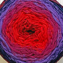 Load image into Gallery viewer, NEW Yarn: Retwisst Recycled Chainy Cotton Cake Bright Five Colour Gradient, 250g
