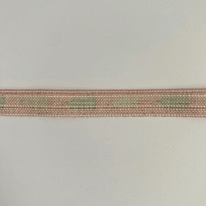NEW Christmas Ribbon: 15mm, Red Cotton Christmas Tree Ribbon with Sparkle
