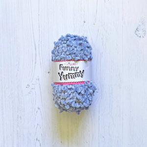 Chunky Yarn: Funny Yummy, Silver, 100g