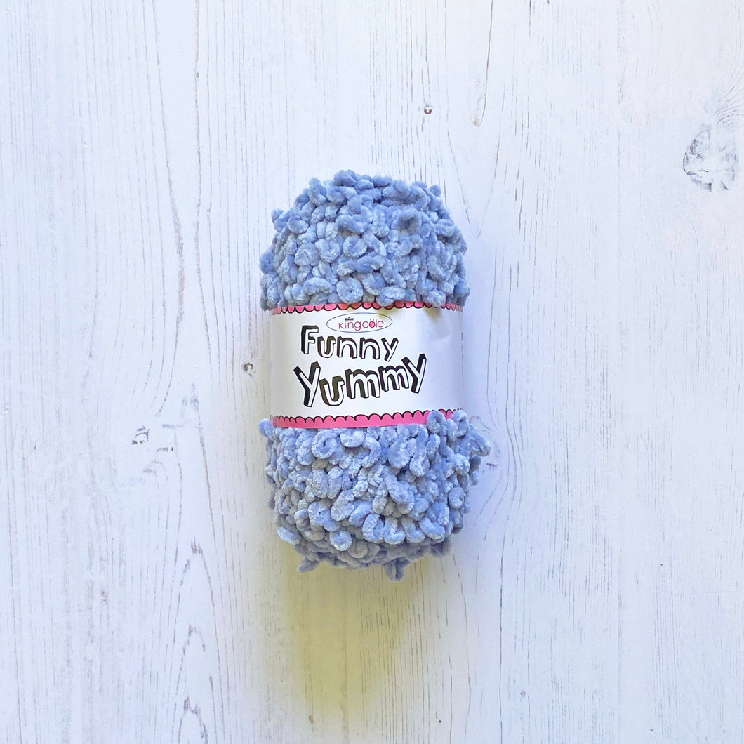 Chunky Yarn: Funny Yummy, Silver, 100g