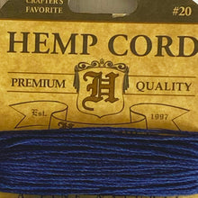 Load image into Gallery viewer, Hemptique 100% Hemp Cord, 4 x 9.1m, 1mm wide. Colour: Tide Pool
