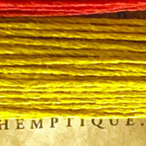 Hemptique 100% Hemp Cord, 4 x 9.1m, 1mm wide. Colour: Topaz