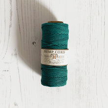 Load image into Gallery viewer, Hemptique 100% Hemp Cord: Aquamarine, 5 or 10m Lengths, 1mm wide
