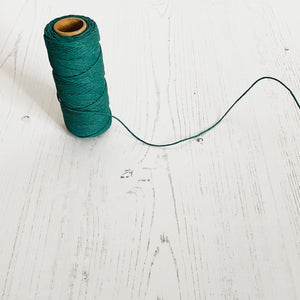 Hemptique 100% Hemp Cord: Aquamarine, 5 or 10m Lengths, 1mm wide