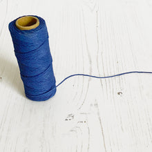 Load image into Gallery viewer, Hemp Cord: Blue, 5 or 10mm, 1mm wide
