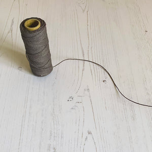 Hemp Cord: Dark Grey, 5 or 10mm, 1mm wide