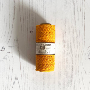 Hemptique 100% Hemp Cord: Gold, 5 or 10m Lengths, 1mm wide