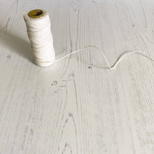 Load image into Gallery viewer, Hemptique 100% Hemp Cord: White, 5 or 10m Lengths, 1mm wide
