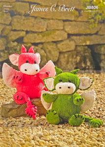 Knitting Pattern: Dragon in Chunky Yarn