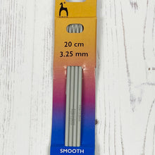 Load image into Gallery viewer, Knitting Needles: 3.25mm, Double Pointed, Pony, Aluminium, 20cm, Set of 4

