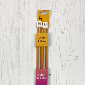 Knitting Needles: 4.5mm, Pony, Aluminium, 30cm