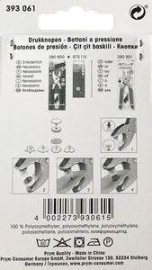 NEW PRYM Colour Snap Fastener, Star, 12.4mm, Red, White and Navy Blue