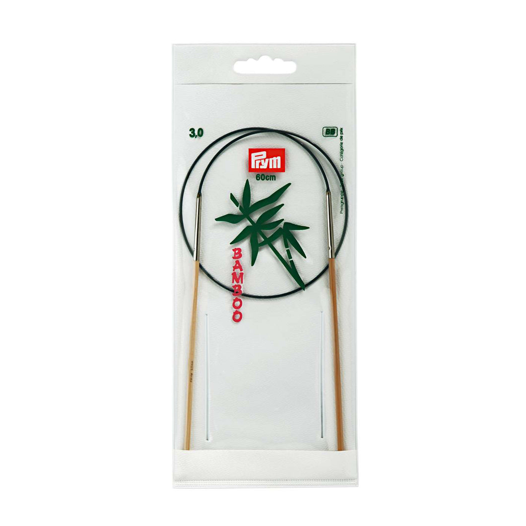 Knitting Needles: 3mm Bamboo, Circular, 60cm long