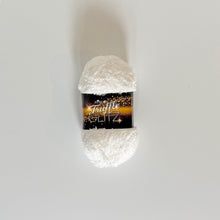 Load image into Gallery viewer, Yarn: Truffle Glitz, Snow White, 100g
