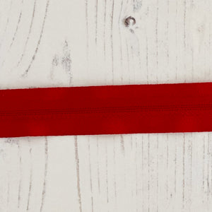 Zip: Red, 25cm (10in), YKK, Closed End