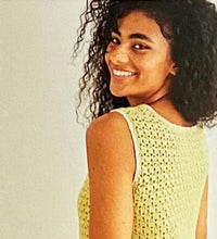 Load image into Gallery viewer, Crochet Pattern: Sultan Stitch Vest in 4 Ply Yarn
