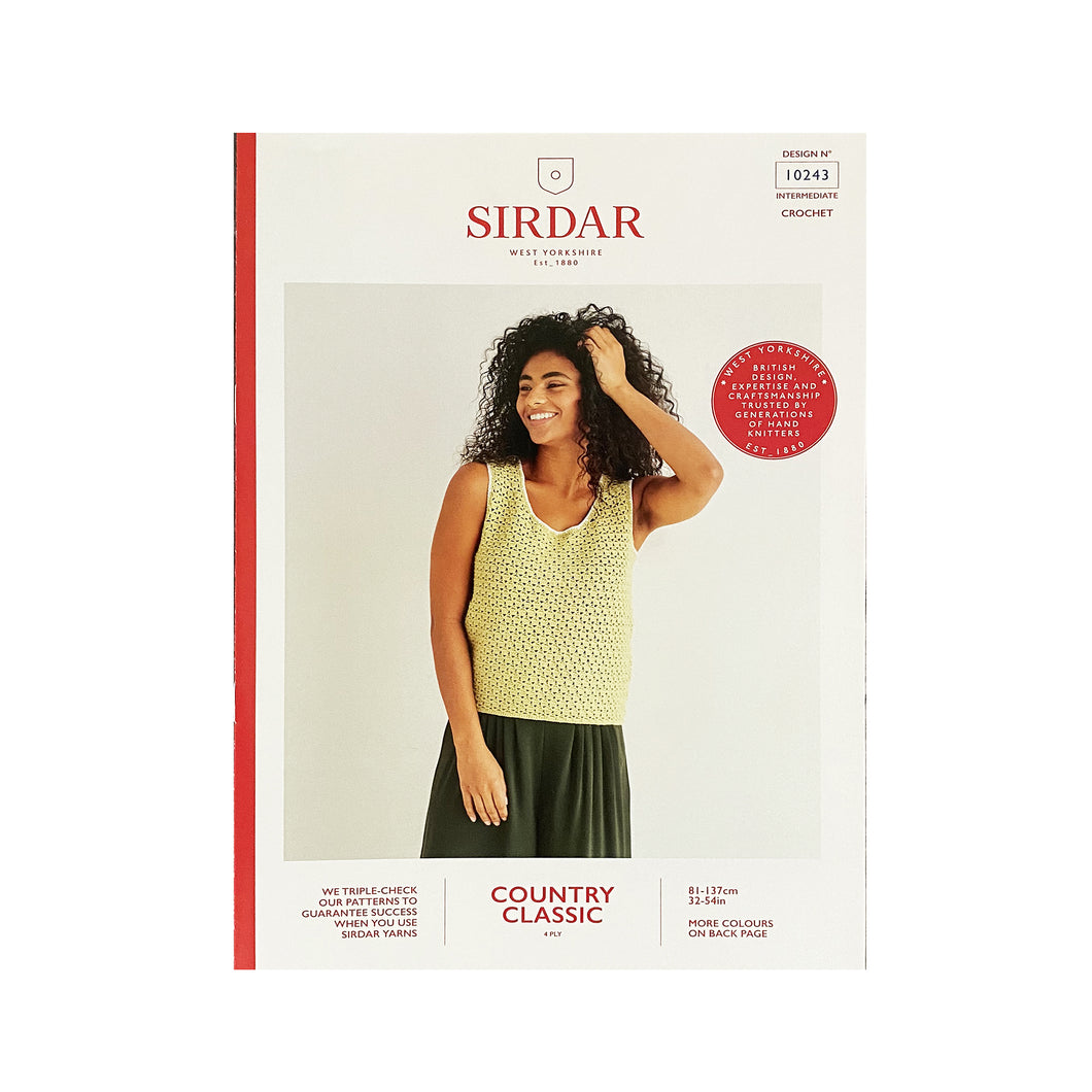 Crochet Pattern: Sultan Stitch Vest in 4 Ply Yarn