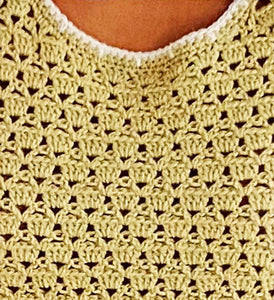Crochet Pattern: Sultan Stitch Vest in 4 Ply Yarn