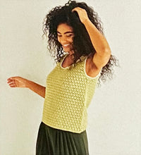 Load image into Gallery viewer, Crochet Pattern: Sultan Stitch Vest in 4 Ply Yarn
