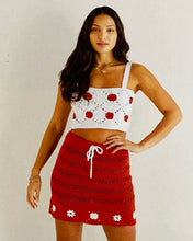 Load image into Gallery viewer, Crochet Pattern: Flower Power Two Piece Skirt and Crop Top
