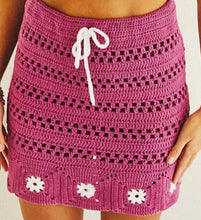 Load image into Gallery viewer, Crochet Pattern: Flower Power Two Piece Skirt and Crop Top

