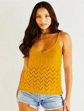 Load image into Gallery viewer, Knitting Kit: Summer Vest in Yellow Sirdar Stories Cotton Yarn
