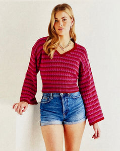 Knitting Pattern: Cow Bell Sleeve Sweater