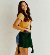 Load image into Gallery viewer, Pattern + Yarn: Knitted Cross Body Bag in Green Sirdar Stories Cotton Yarn
