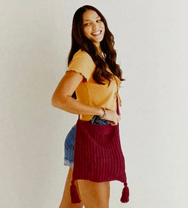 Knitting Pattern: Next Big Thing Tassel Tote