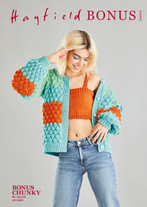 Knitting Pattern: Bubble Cardigan and Bralette in Chunky Yarn