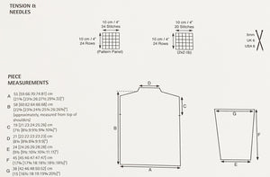 Knitting Pattern: Ladies Aran Sweater