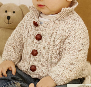 SALE: Knitting Pattern: Baby Sweater, Jacket and Hat for 0-7 Years