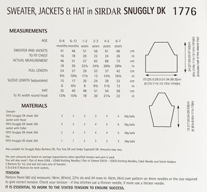 SALE: Knitting Pattern: Baby Sweater, Jacket and Hat for 0-7 Years