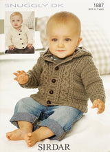 Load image into Gallery viewer, Knitting Pattern: Baby Jacket and Hoodie for 0-7 Years
