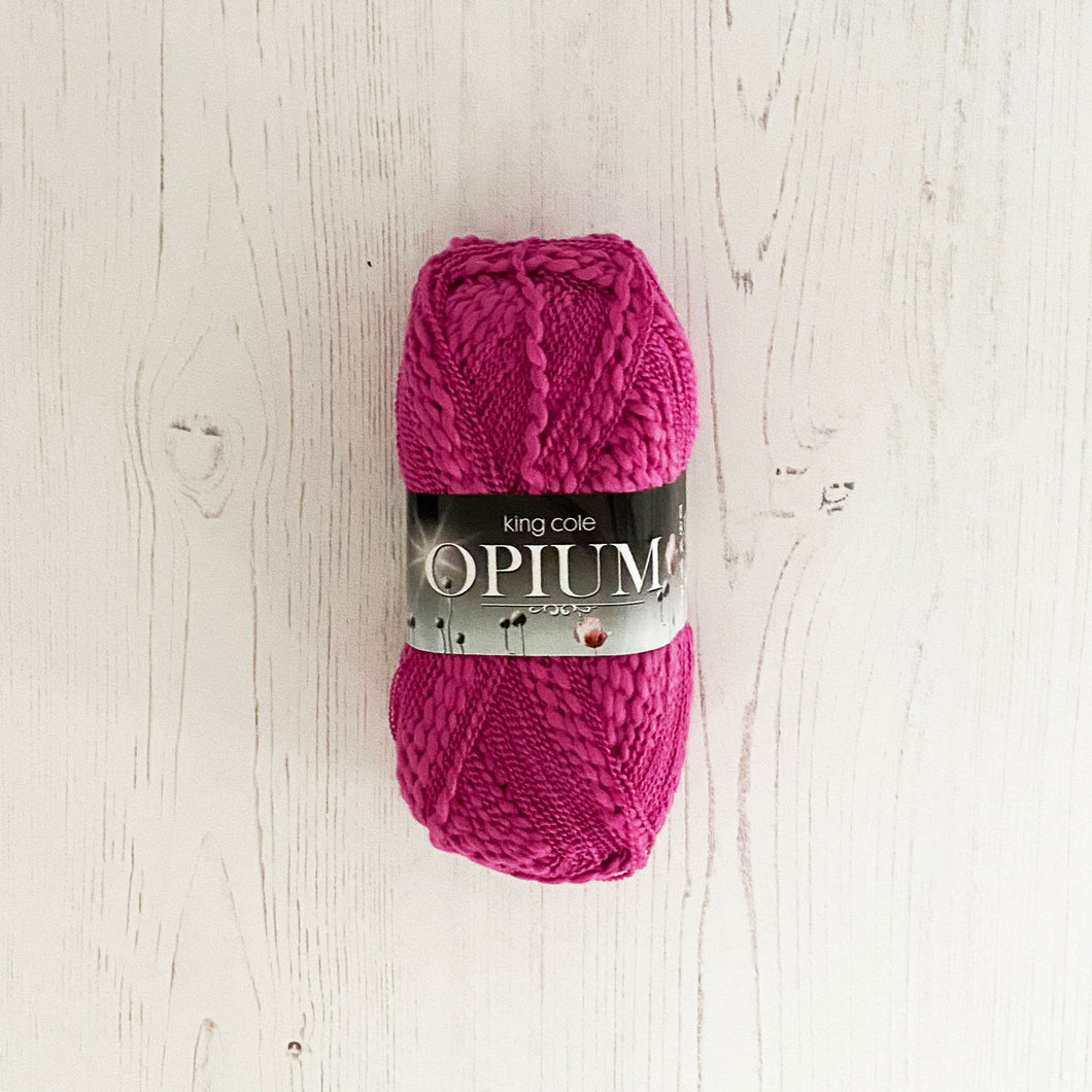 Chunky Yarn: Opium, Pink, 100g