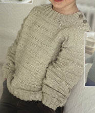 Load image into Gallery viewer, Knitting Pattern: V and Round Neck Sweaters and Slipover for 0-6 Years
